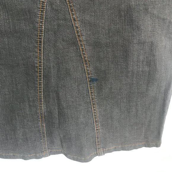 Jean Pencil Skirt - Picture 3 of 4